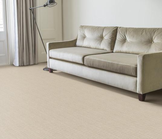 Wool Iconic Herringbone Gable Carpet 1526 in Living Room