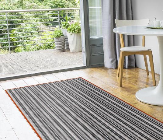 Pippa Striped Wool Runner in Living Room (Make Me A Rug)