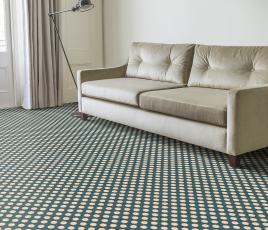 Quirky Spotty Duck Egg Carpet 7142 in Living Room thumb