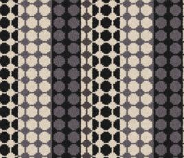Quirky Button Black Runner by Margo Selby 7008 Swatch thumb