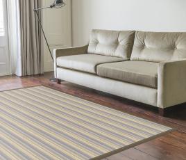 Kato Striped Wool Rug in Living Room thumb