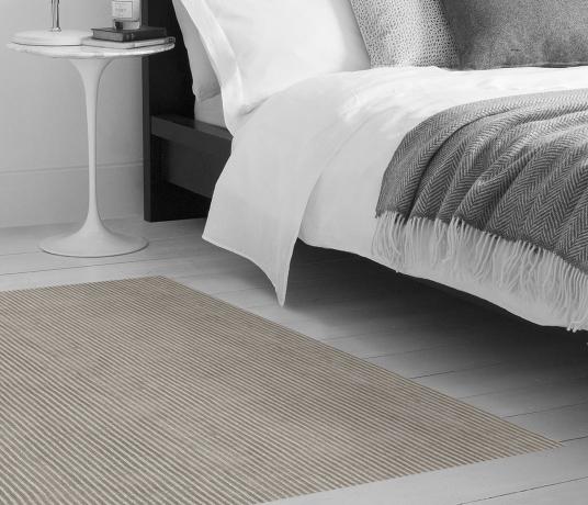 Plush Stripe Sapphire Carpet 8213 as a rug (Make Me A Rug)