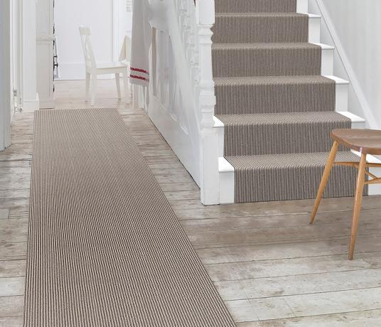 Wool Pinstripe Sable Olive Pin Carpet 1860 Stair Runner