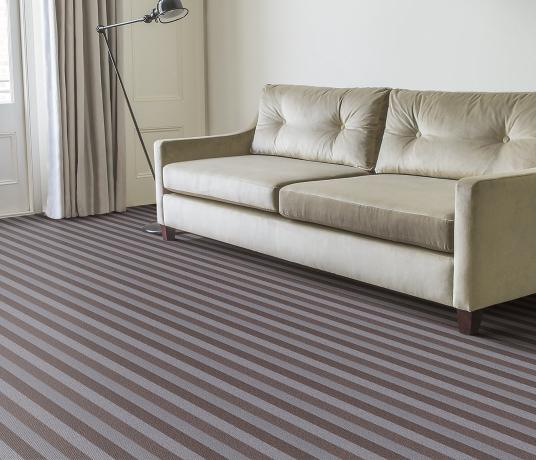 Wool Blocstripe Mineral Sable Bloc Carpet 1854 in Living Room
