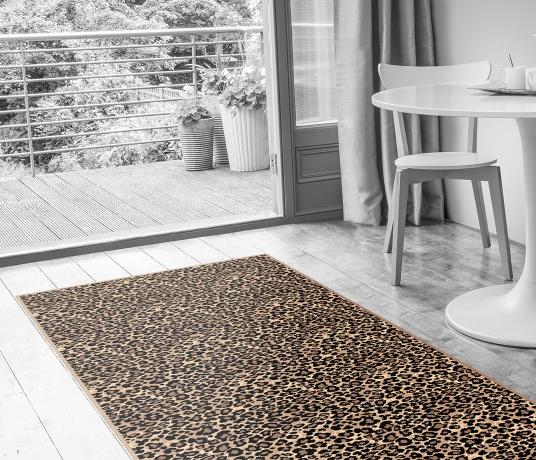 Quirky Leopard Java Carpet 7125 in Living Room (Make Me A Rug)