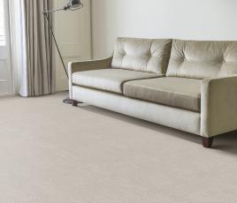 Plush Stripe Pearl Carpet 8214 in Living Room thumb