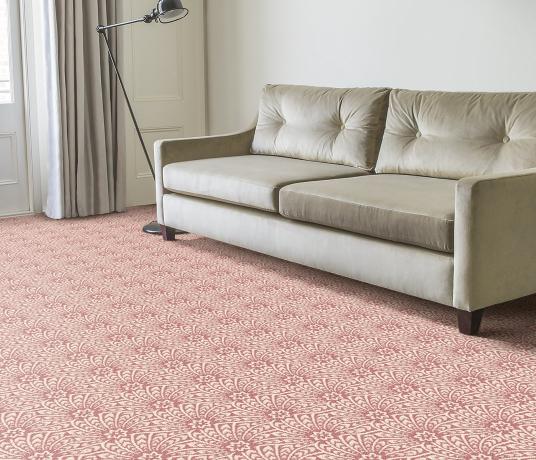 Quirky B Liberty Fabrics Capello Shell Coral Carpet 7502 in Living Room
