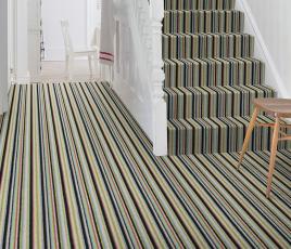 Wool Rock 'n' Roll High Voltage Carpet 1975 on Stairs thumb