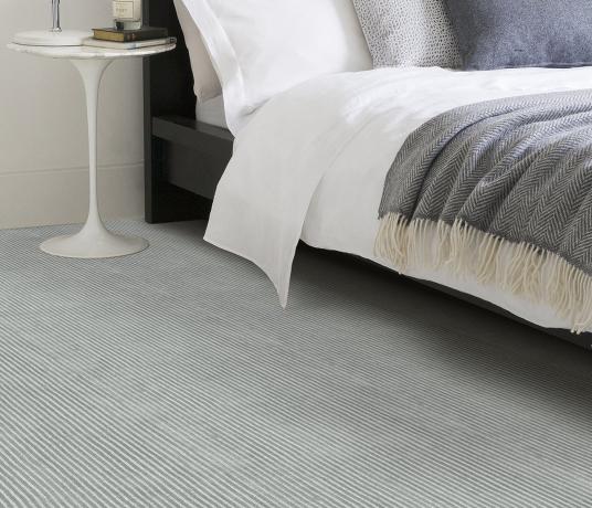 Plush Stripe Aquamarine Carpet 8217 in Bedroom