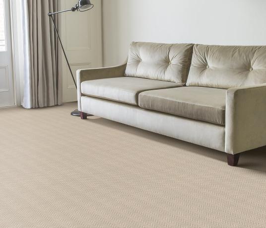 Wool Iconic Chevron Helix Carpet 1533 in Living Room