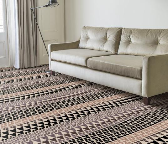 Quirky Margo Selby Fair Isle Sutton Carpet 7211 in Living Room