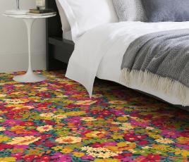 Quirky B Liberty Fabrics Flowers of Thorpe Summer Garden Carpet 7525 in Bedroom thumb