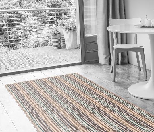 Quirky Margo Selby Button Grey Carpet 7214 in Living Room (Make Me A Rug)
