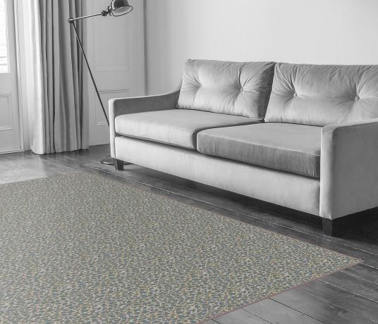 Quirky Leopard Snow Carpet 7126 in Living Room
