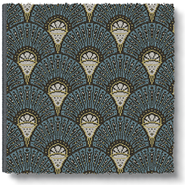 Quirky Deco by Divine Savages Teal 7097