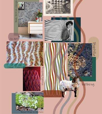 Alternative Flooring, Campaign for Wool Student Competition, Louisa Knapp Moodboard