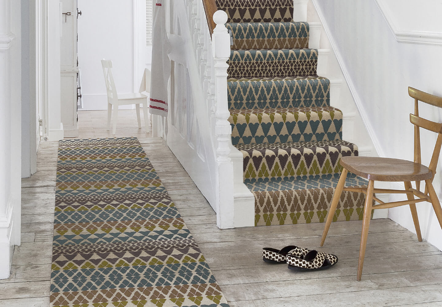 Quirky Fair Isle Annie British Patterned Carpet designed by Margo Selby