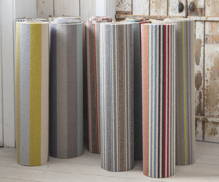 Margo Selby Stripes, designer striped carpets by Margo Selby