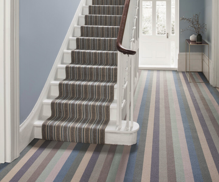 Margo Selby Striped Stair Carpets, designed by Margo Selby