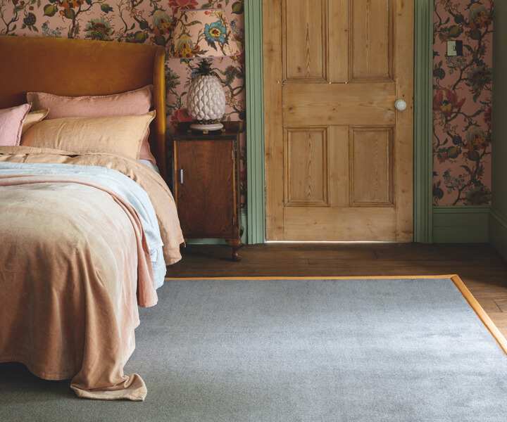 Alternative Flooring, Inspiration, Autumn Trends 2023, Barefoot Bikram bespoke bedroom rug