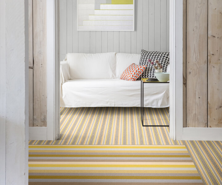 Alternative Flooring, Inspiration, Trend Watch, Spring Trends 2022, Margo Selby designer striped carpets