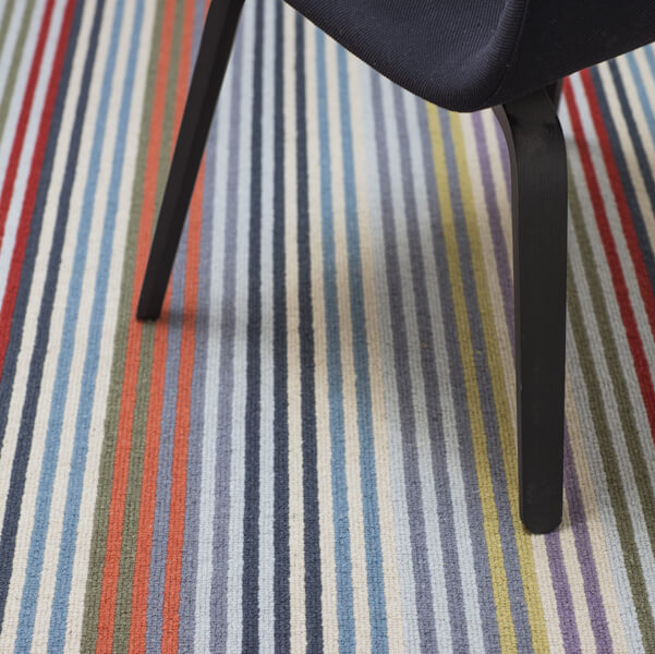 Alternative Flooring, Summer Trends 2022, Inspiration, Margo Selby vibrant striped carpet