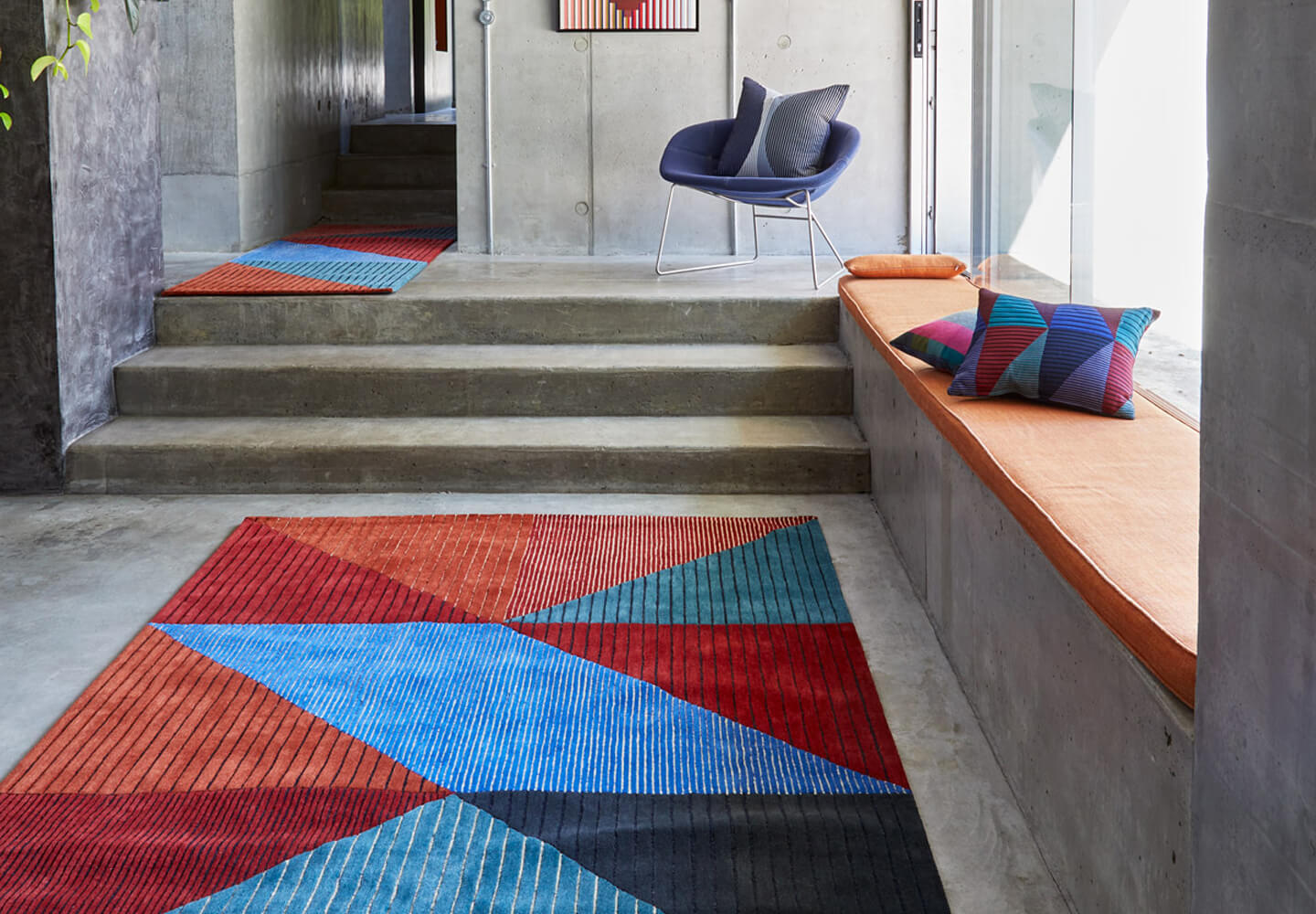 Alternative Flooring, Trend Watch, Summer Trends 2023, The Virden Designer patterned rug from Margo Selby