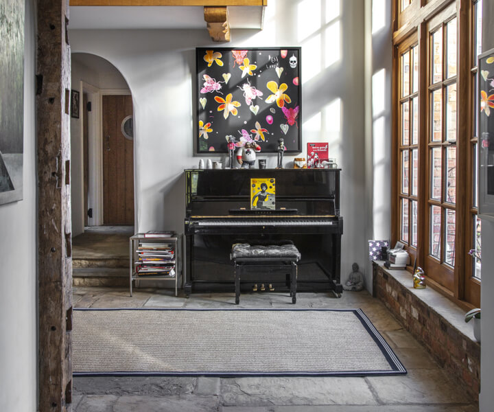 Alternative Flooring at Home with Jo Whiley, Sisal Herringbone bespoke Rug