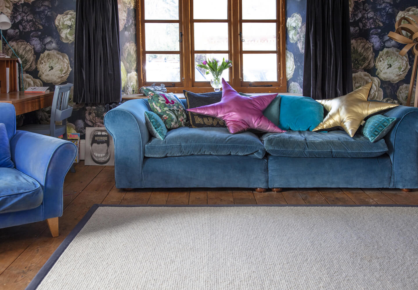 Alternative Flooring at Home with Jo Whiley, Wool Pebble chunky bespoke rug