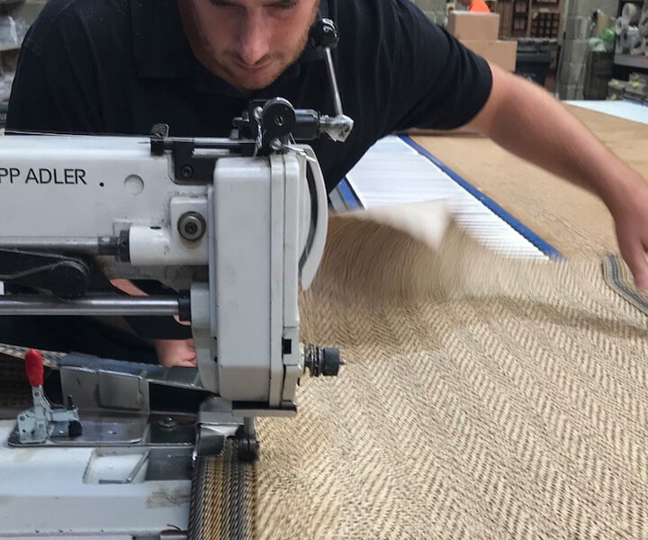 Alternative Flooring, Makers, Our People, hand-crafted, hand sewn made to measure runner rugs